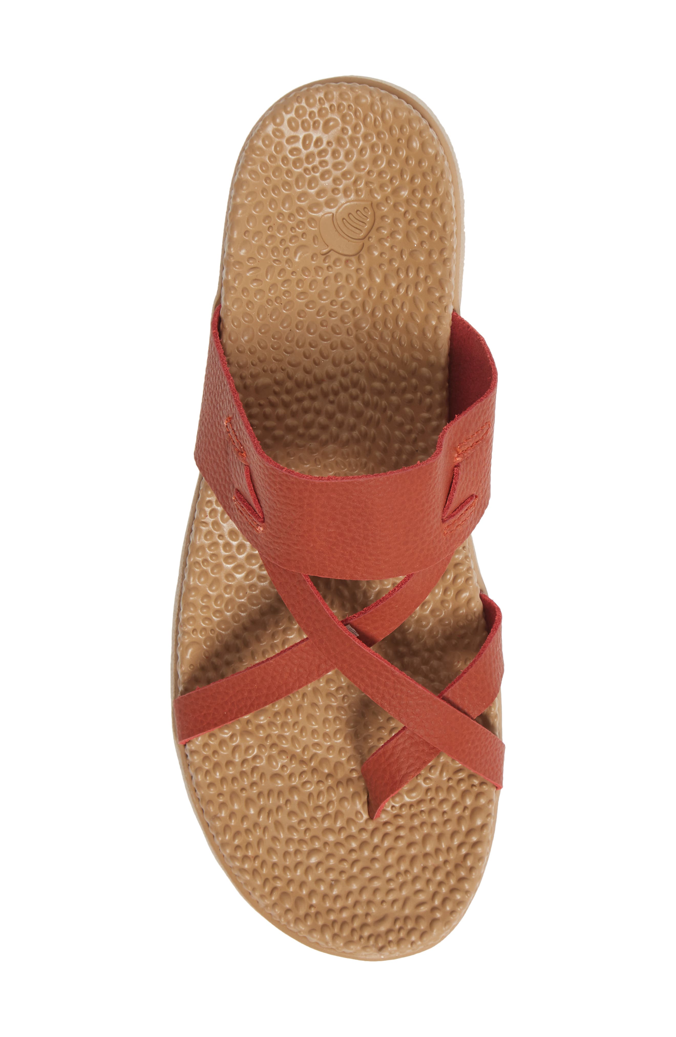 Acorn Riley Leather Sandal, Alternate, color, Copper Leather