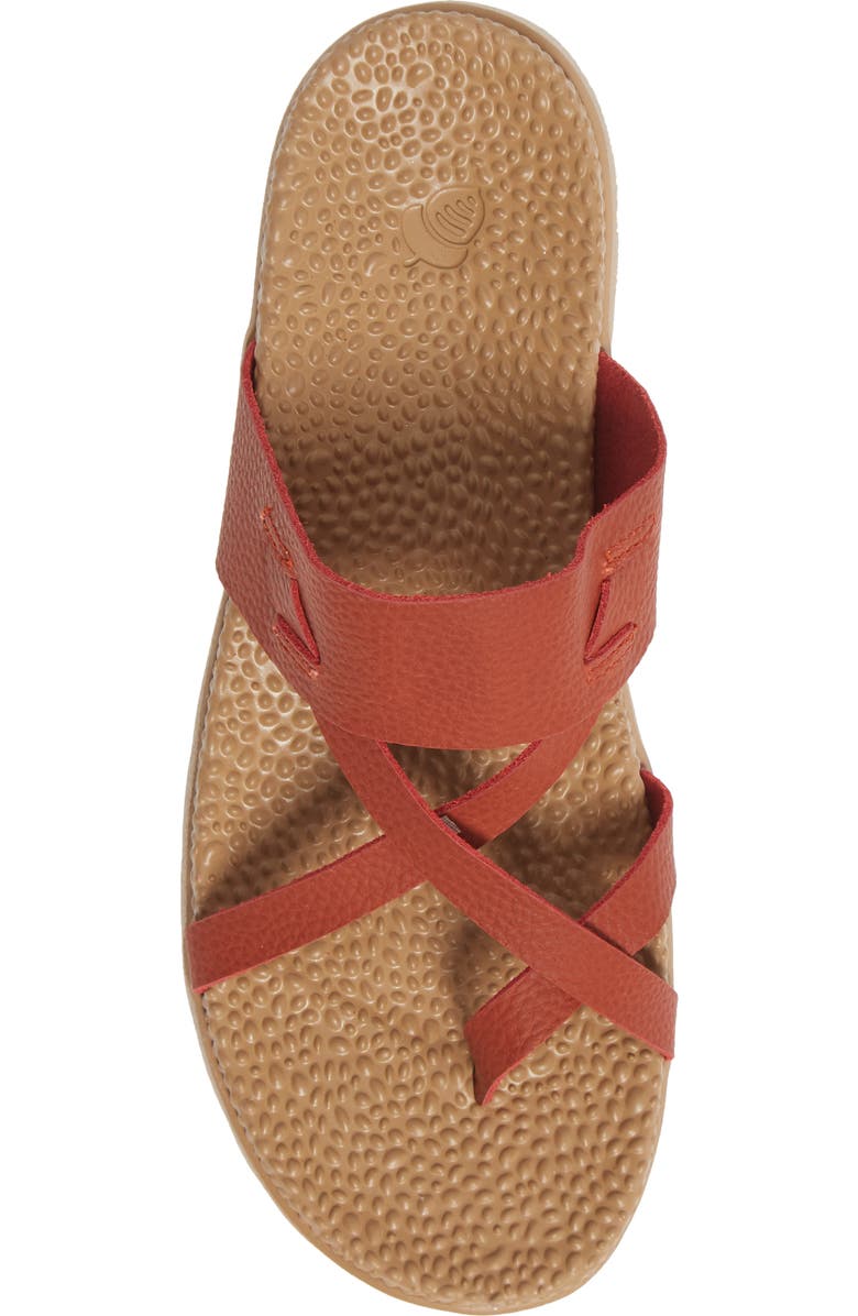 Acorn Riley Leather Sandal, Alternate, color, Copper Leather