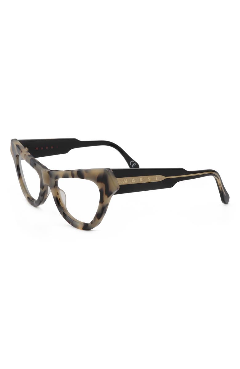Marni 52mm Cat Eye Reading Glasses, Alternate, color, Grey Tort