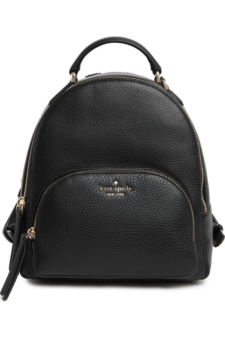 kate spade jackson mini backpack New York Schuyler 9 1/2 H X 7 W X 4D2 side pocketsFront zipper pocket3 card slotsInterior open pocketNylonZip closure Kate Spade New York Emma