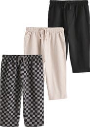 NEXT Kids' Assorted 3-Pack Jersey Sweatpants