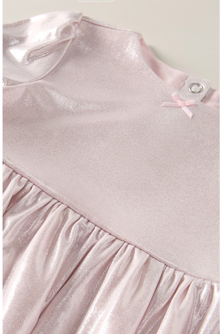 Kids' Metallic Shiny Dress, Alternate, color, PINK BALM METALLIC