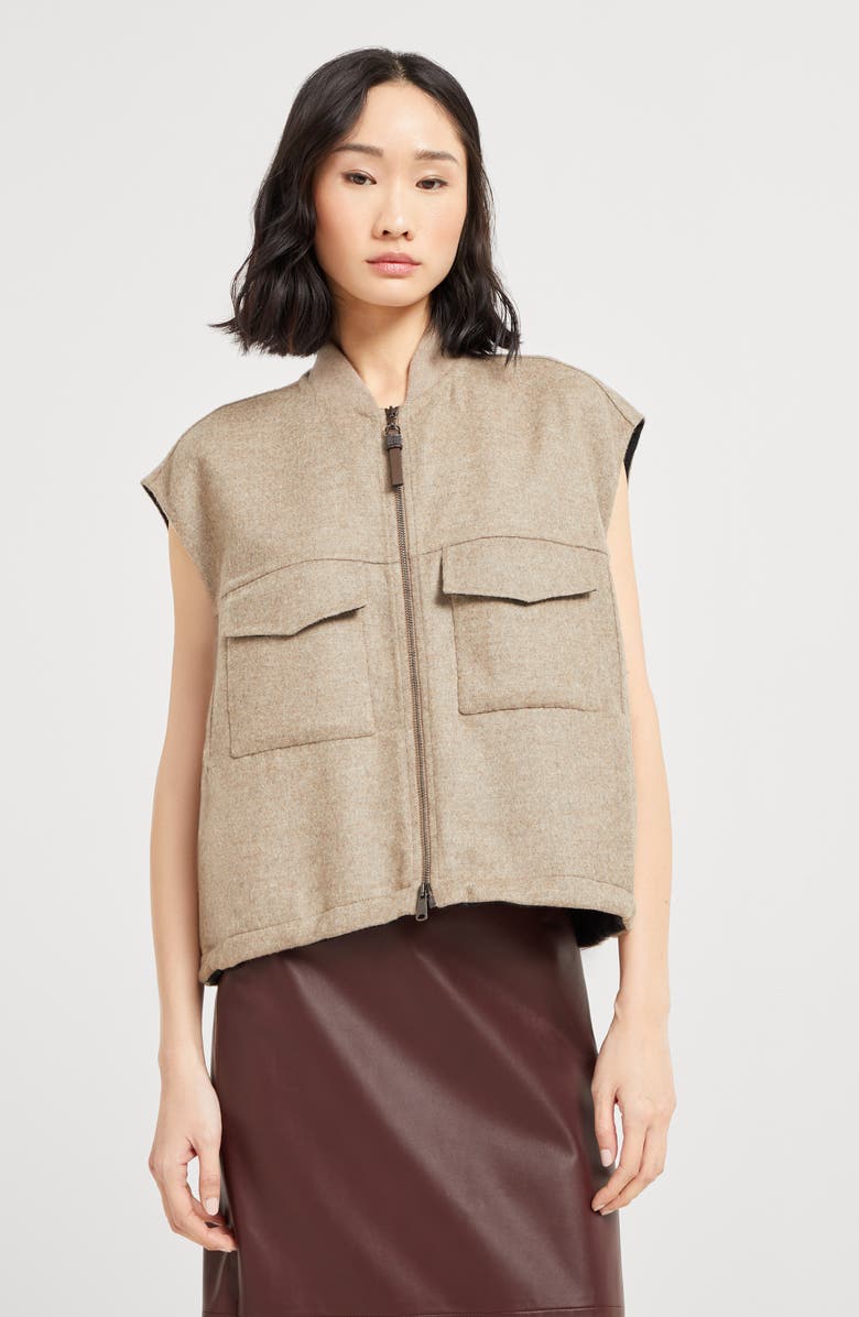 Brunello Cucinelli Hand-crafted vest, Alternate, color, Rope
