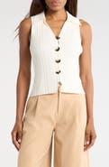 JASON WU Button Front Sweater Vest
