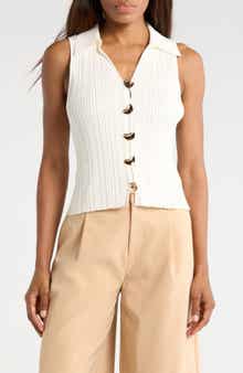 JASON WU Button Front Sweater Vest