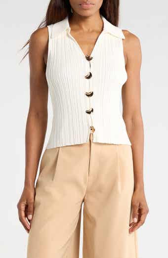 JASON WU Button Front Sweater Vest