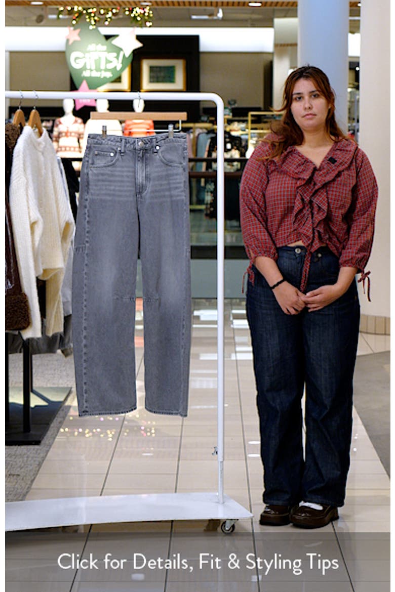 Charlie Super High Waist Ankle Barrel Jeans video