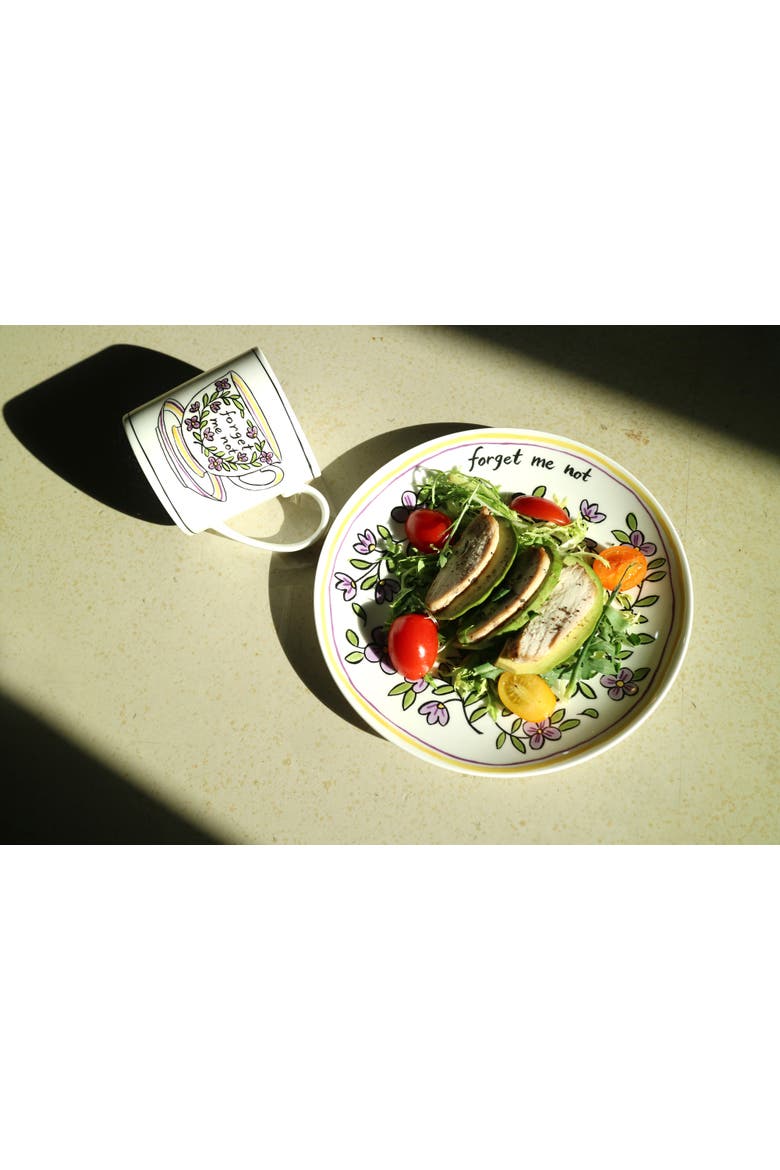 Heritage Forget Me Not Salad Plate, Alternate, color, Multi