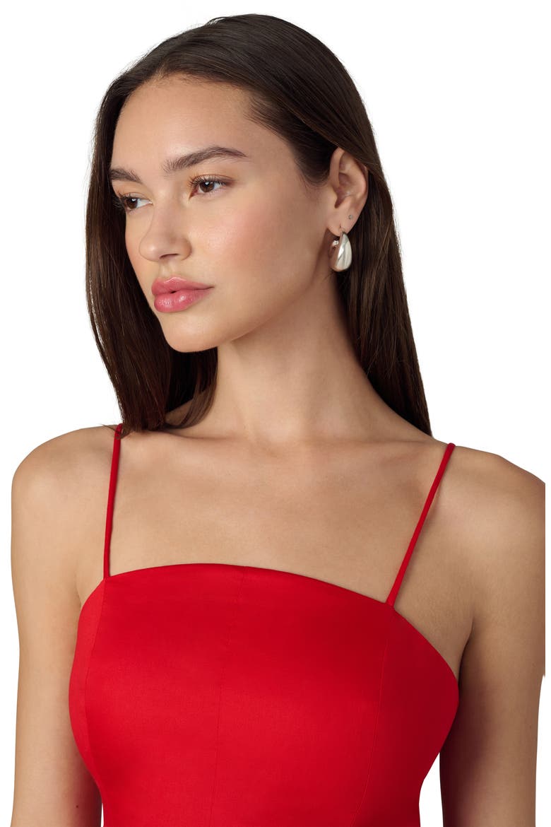 The Mara Sleeveless Midi Dress, Alternate, color, CHERRY RED