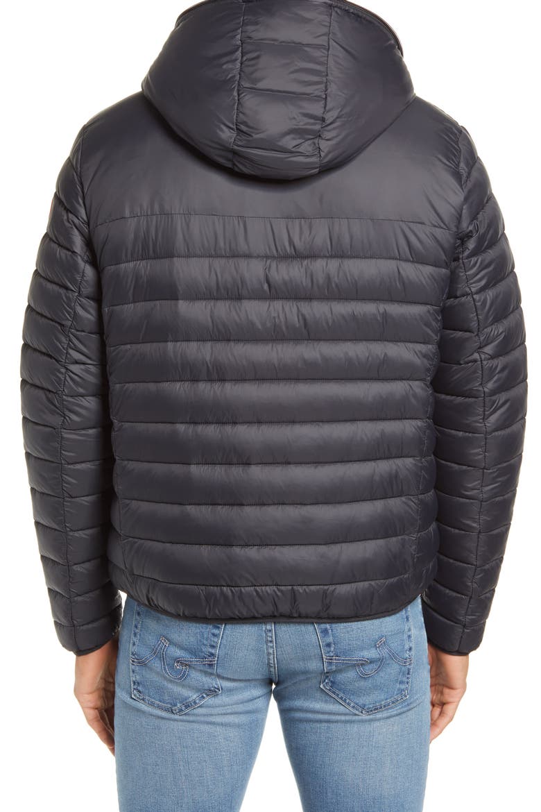 GIGA Waterproof Faux Shearling Lined Puffer Jacket, Alternate, color, BLACK