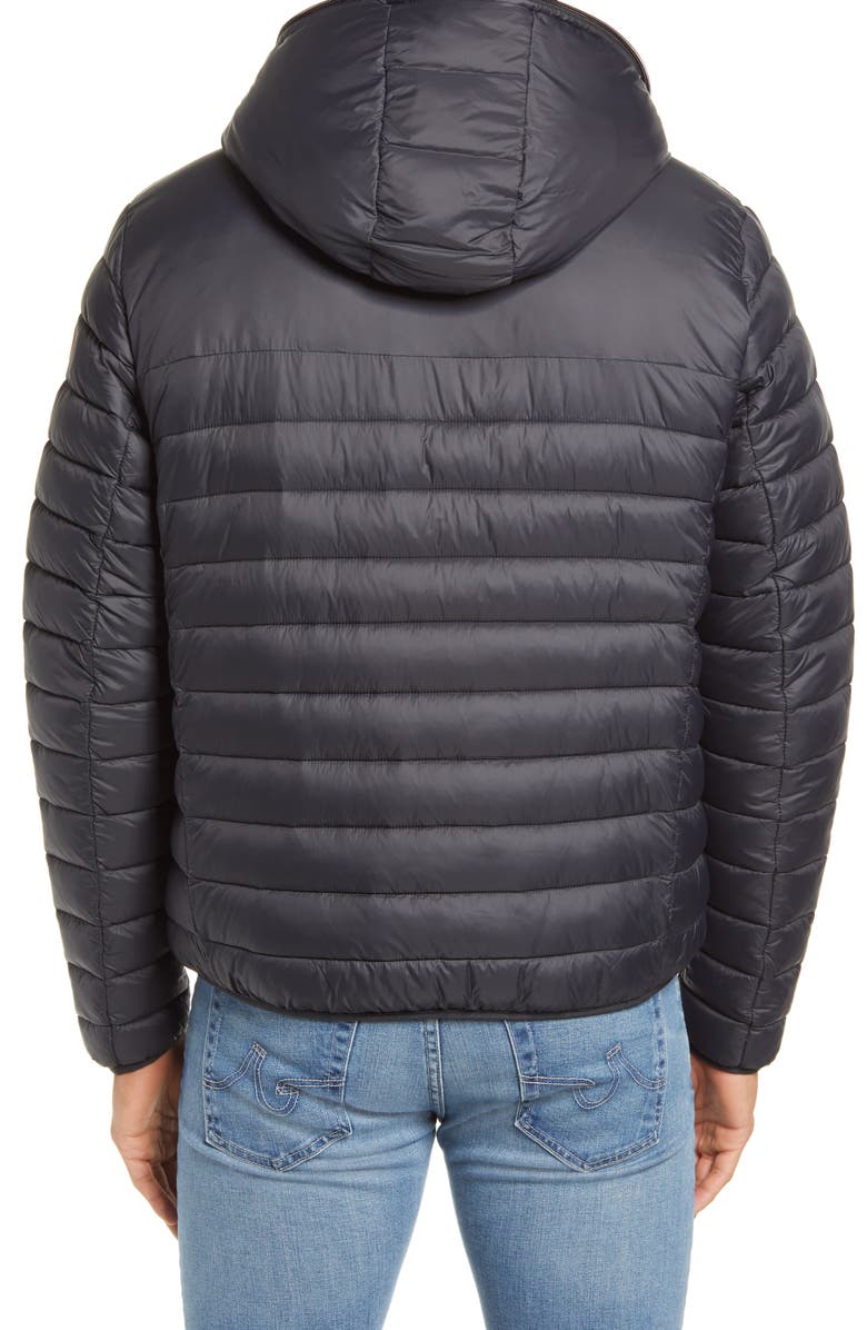 Save The Duck GIGA Waterproof Faux Shearling Lined Puffer Jacket, Alternate, color, 