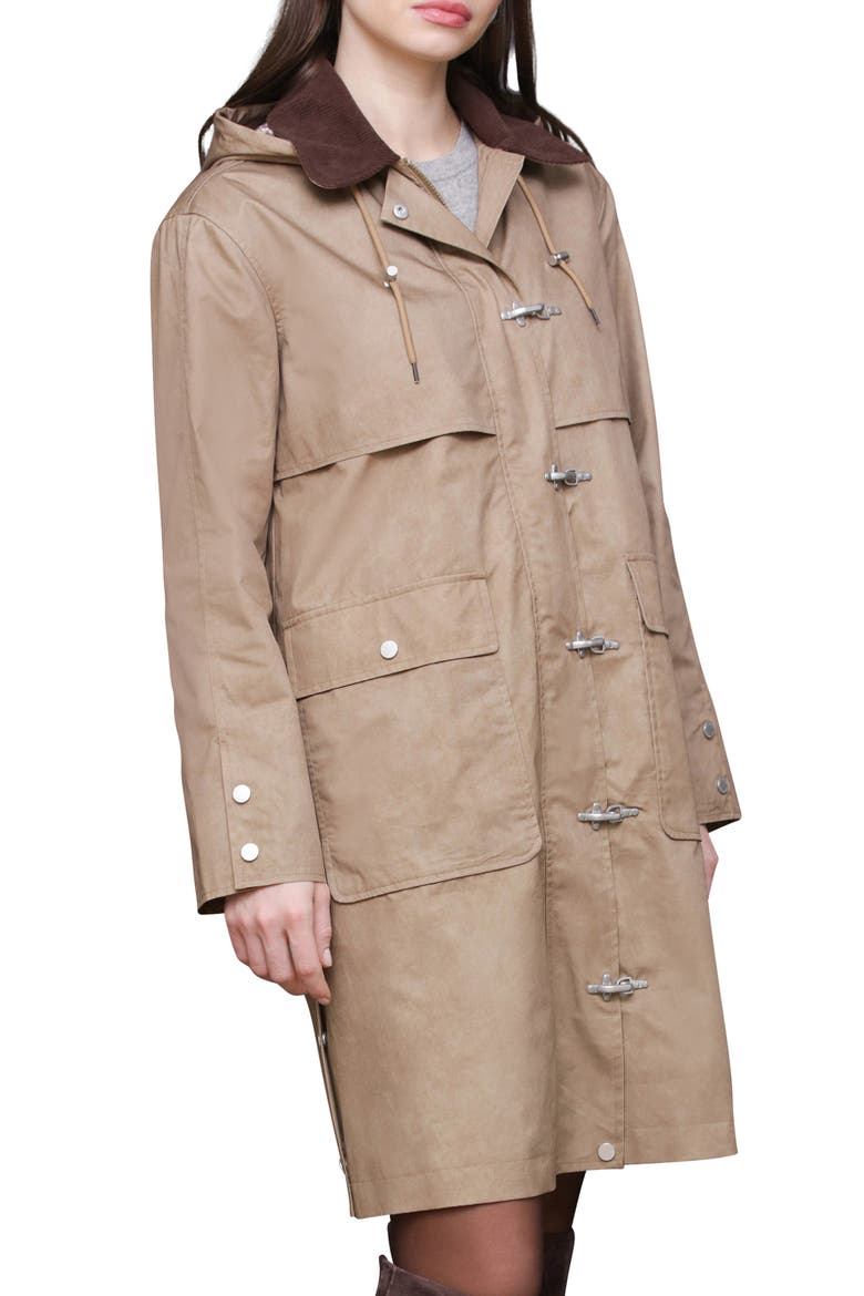 Heritage Hooded Raincoat, Alternate, color, HEIRLOOM