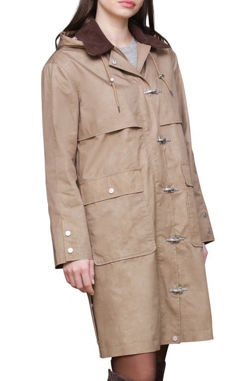 Avec Les Filles Longline Raincoat With Removable Hood