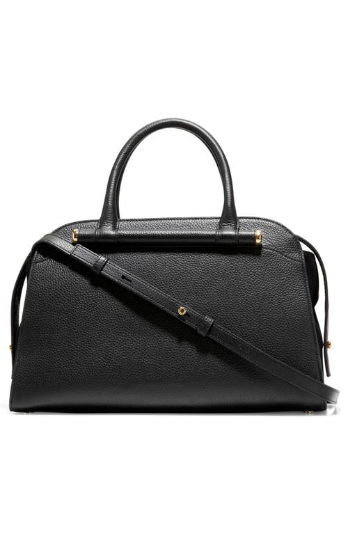 Cole Haan Medium Catherine Leather Satchel In Black