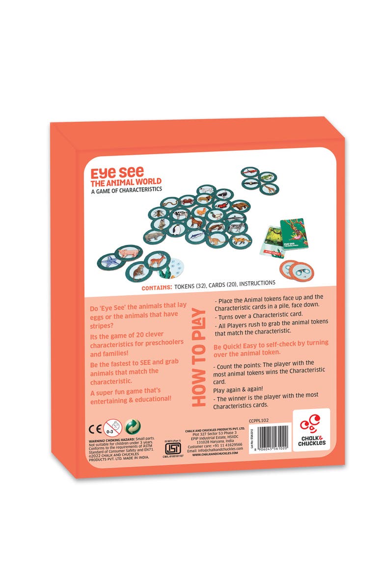 Chalk & Chuckles Eye See-Animals, Alternate, color, NO COLOR