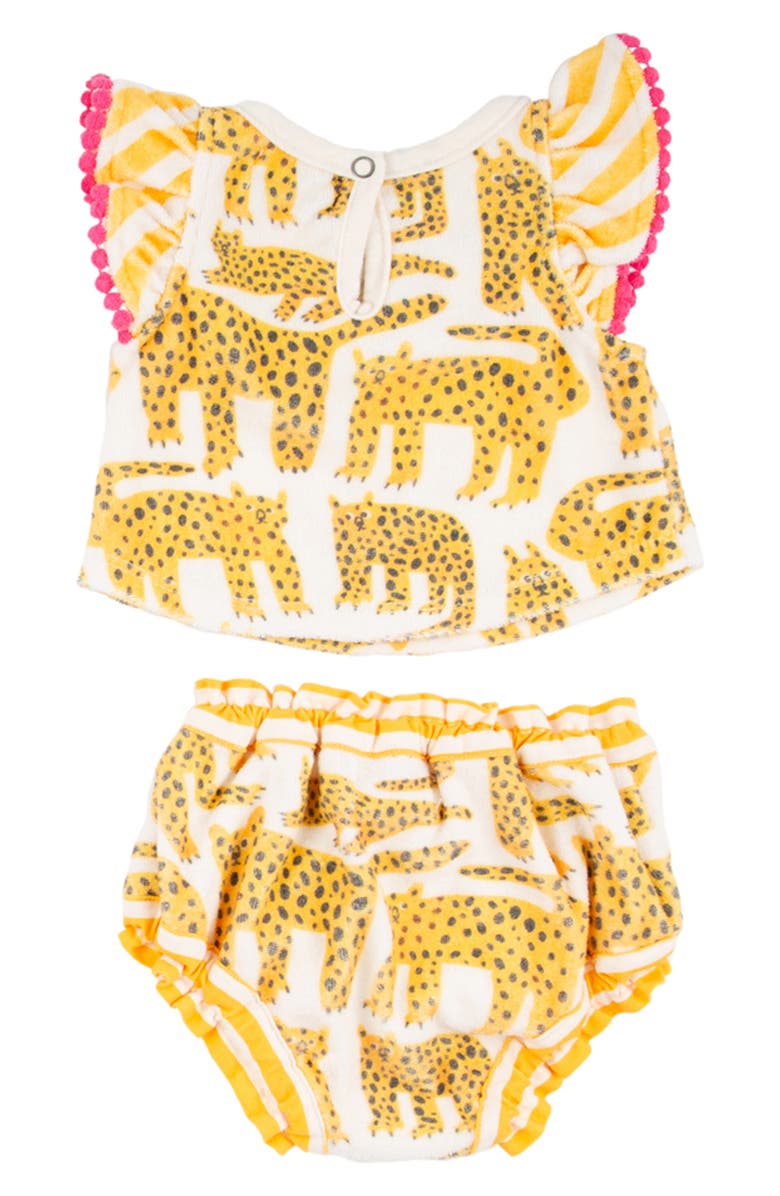 Miki Miette Yasi Cotton Gauze Top & Bloomers Set, Alternate, color, 