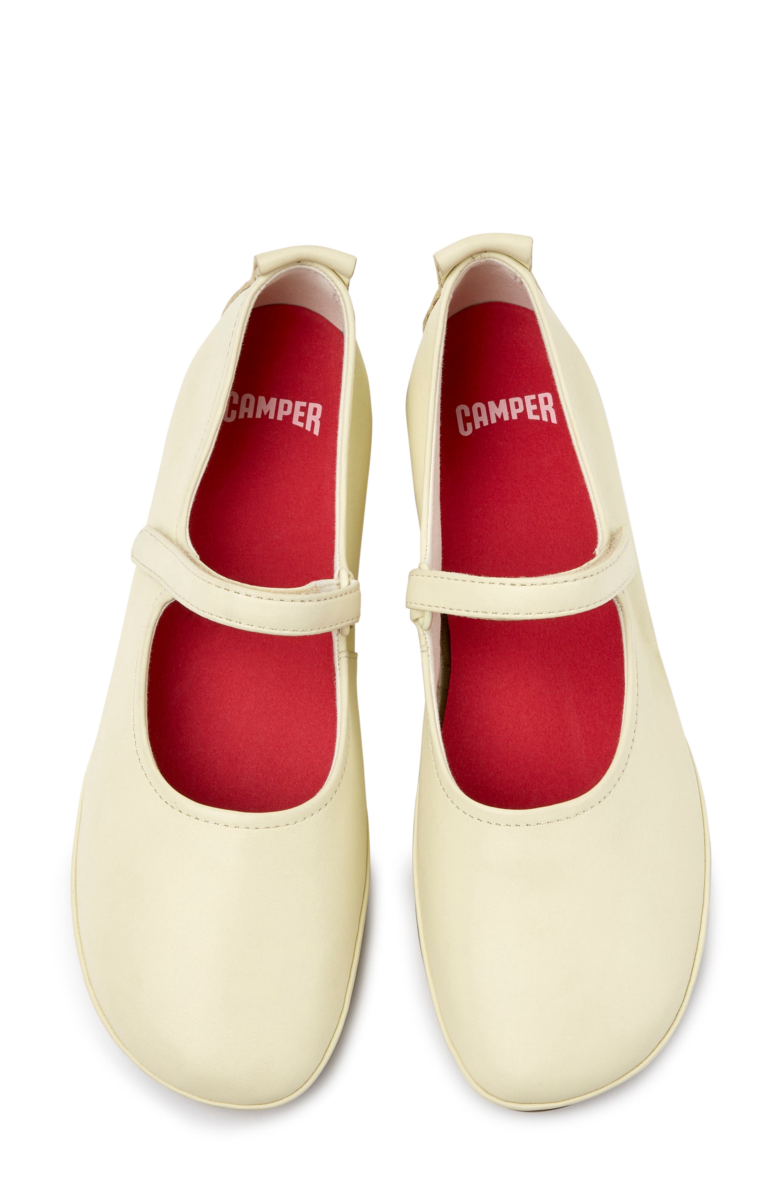 Right Nina Mary Jane Flat, Alternate, color, LIGHT BEIGE