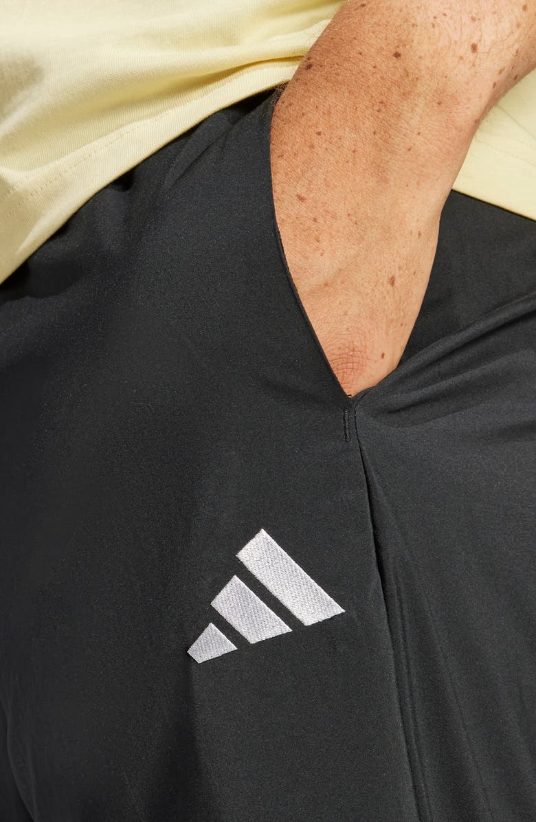 adidas Essentials Small Logo Standford Joggers, Alternate, color, Black/ White