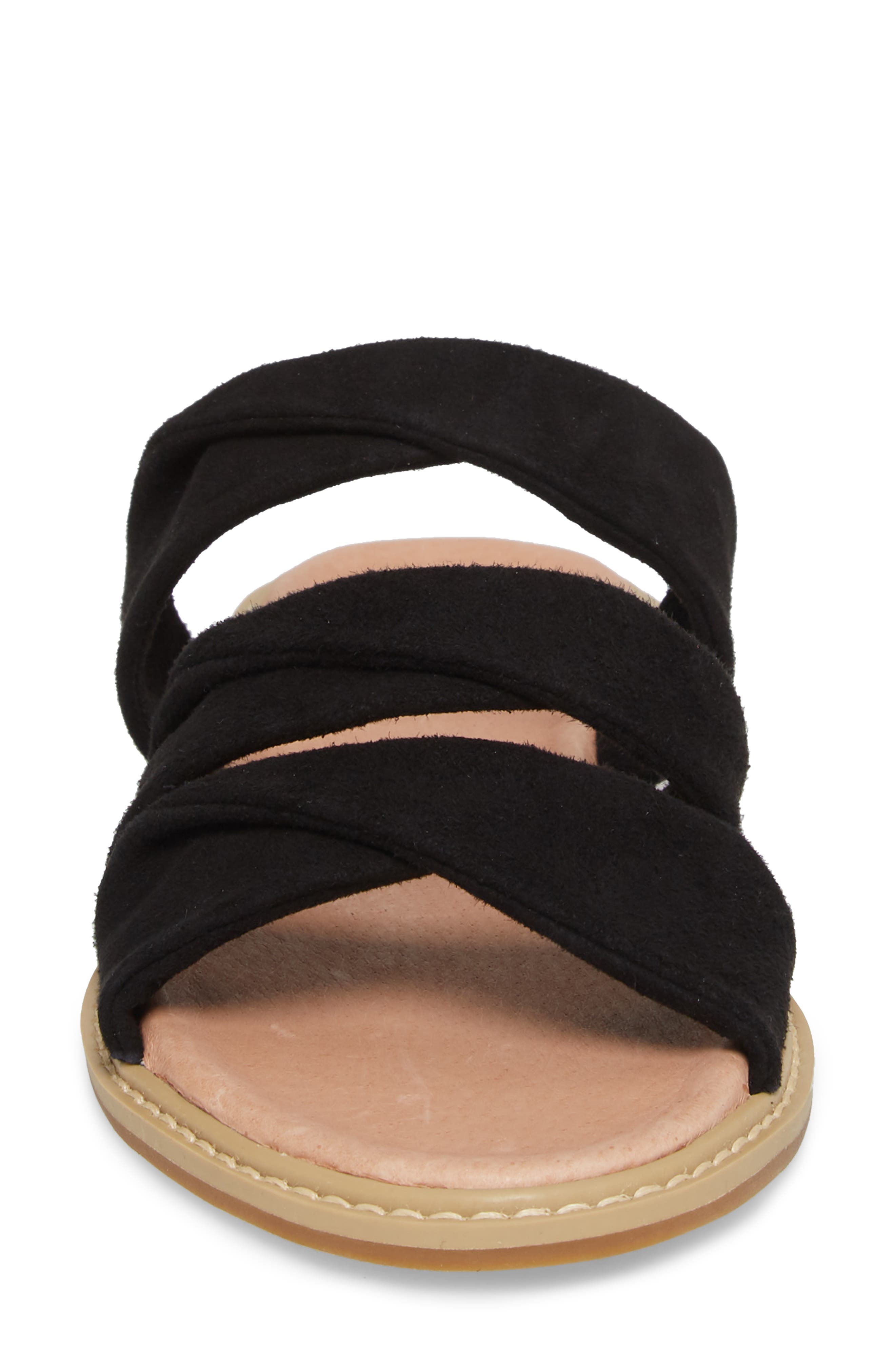 Cooper Slide Sandal, Alternate, color, BLACK SUEDE
