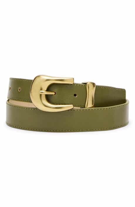 Nubuck Faux Leather Belt