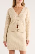 Melrose and Market Pointelle Sweater Cardigan
