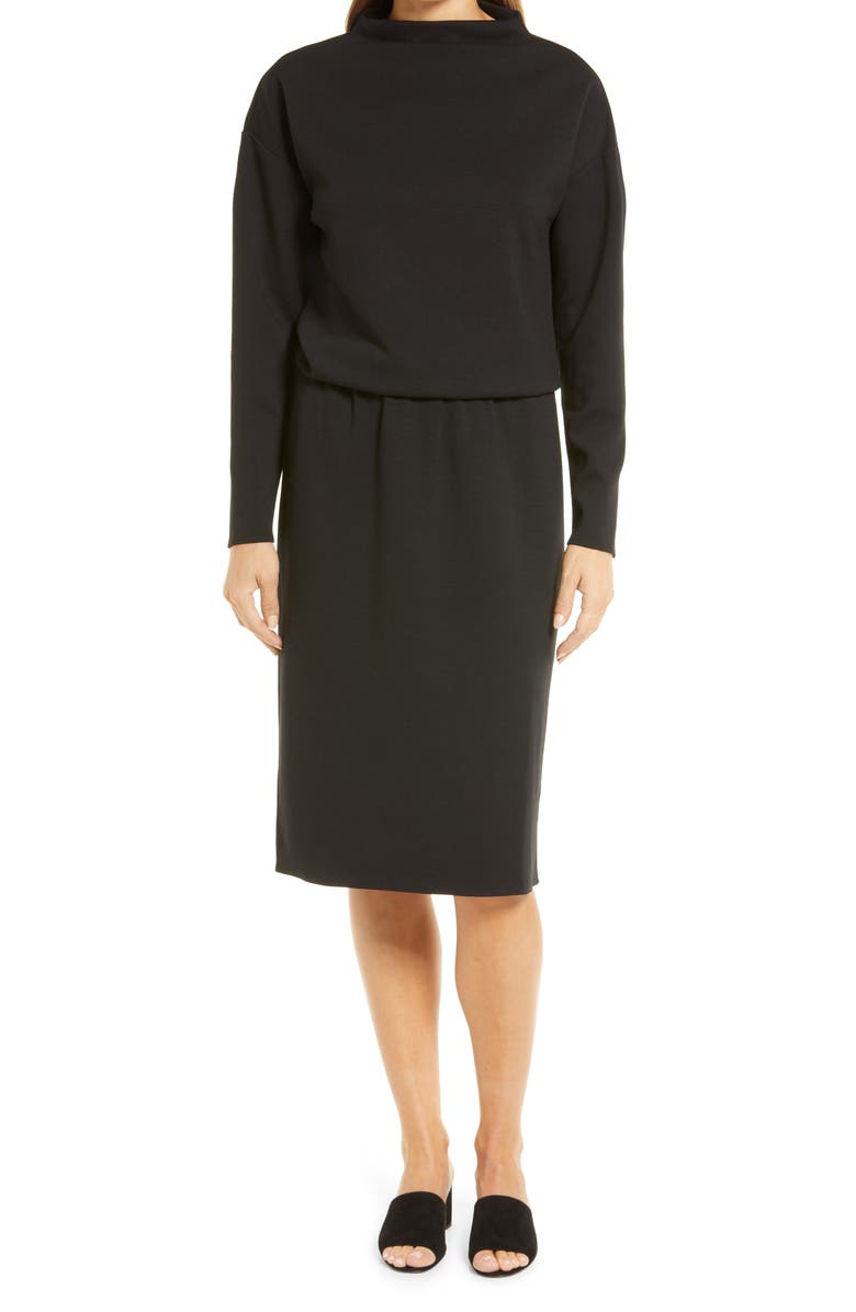 Nordstrom Long Sleeve Mock Neck Dress, Main, color,