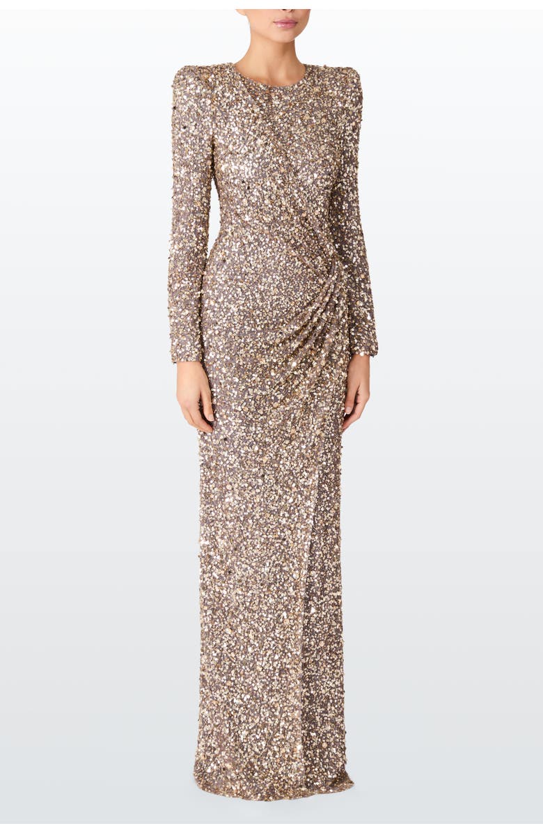 Jenny Packham Marie Maxi Dress, Alternate, color, Granite