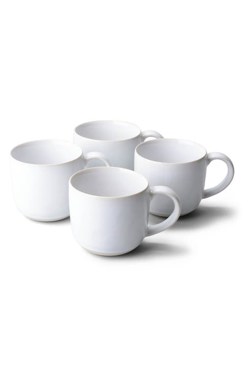 Fable The Mugs Set of 4 Stoneware Mugs in Pearl White  product