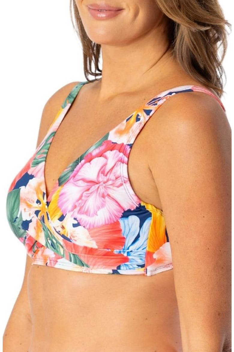 Vera Surplice Bra Bikini Top, Alternate, color, PANTHEON BLUE