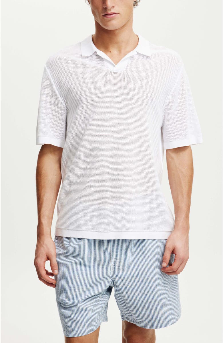 Cotton On Men's Easy Short, Alternate, color, Blue 50 50 Stripe