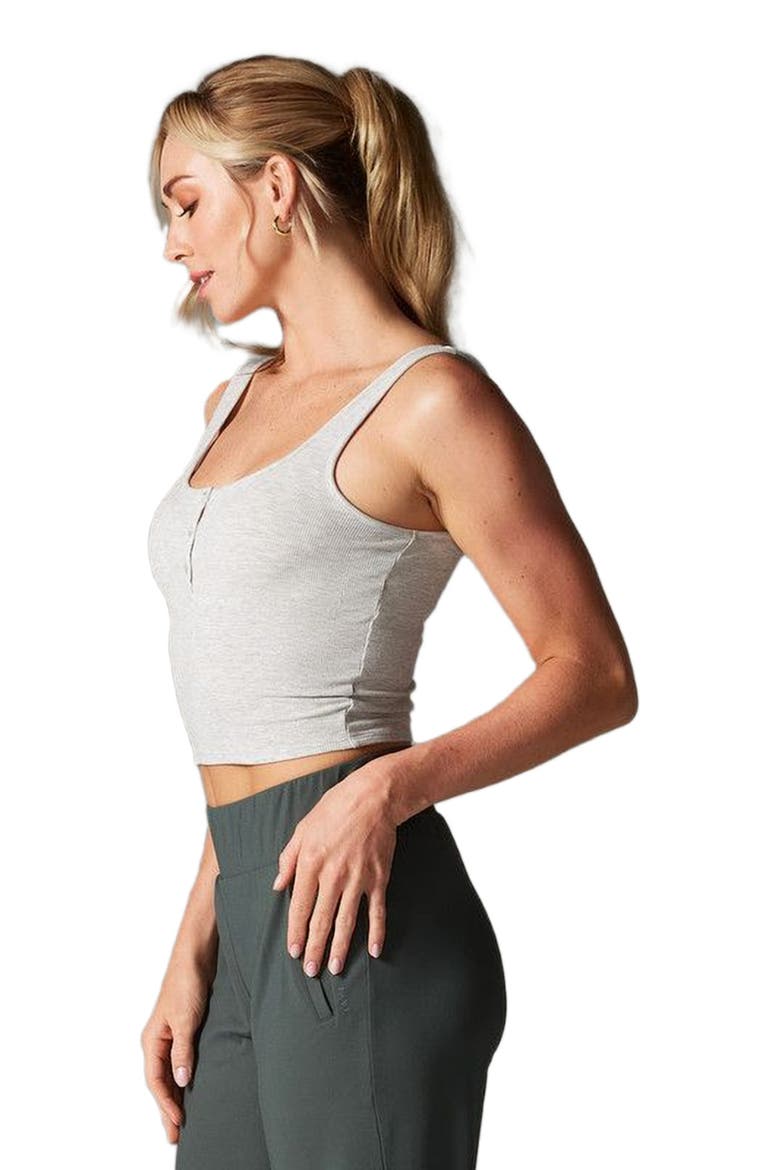 Fitted Henley Tank, Alternate, color, ASH