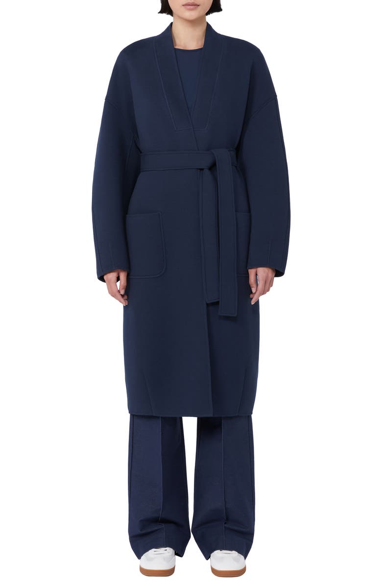 MM by Max Mara Diletta Tie Waist Jacket, Main, color, Ultramarine