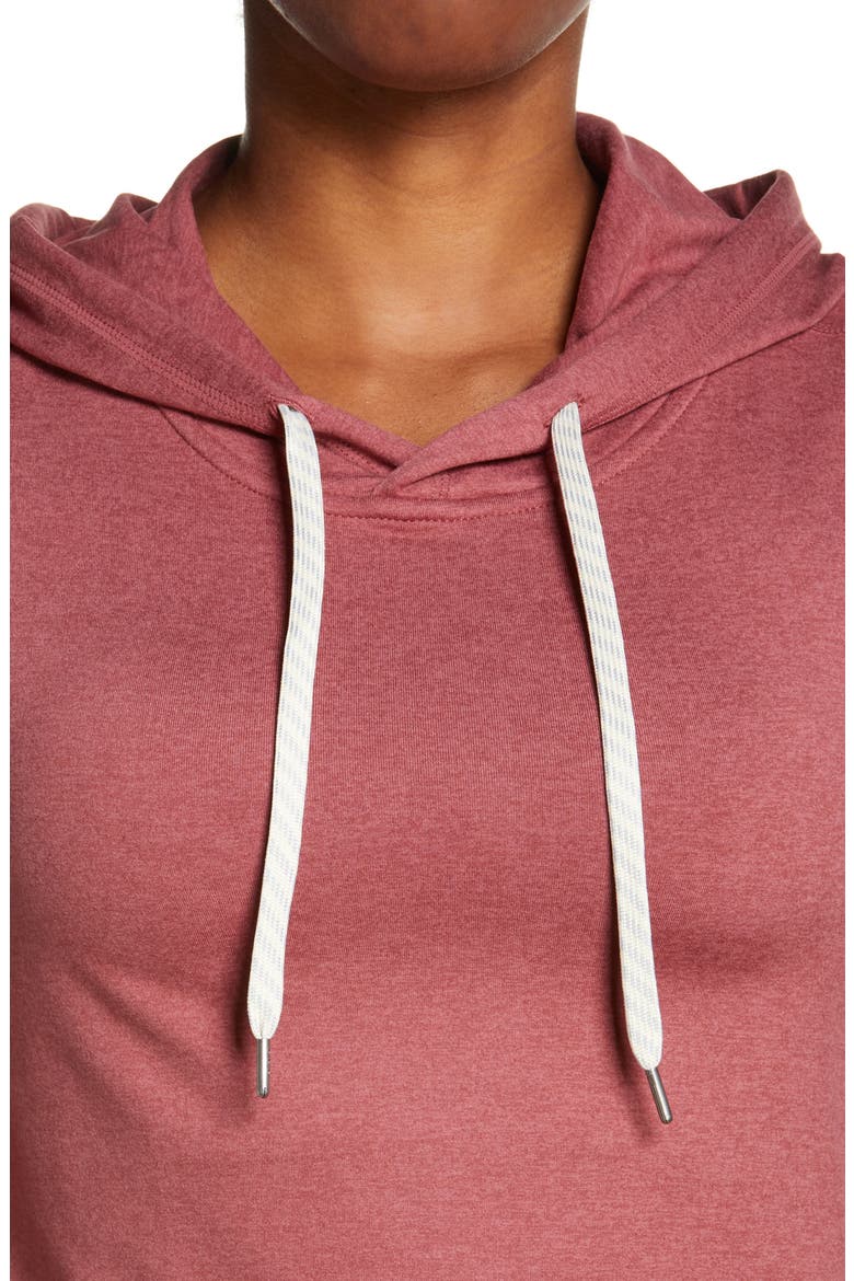 Halo Essential Hoodie, Alternate, color, DESERT ROSE HEATHER