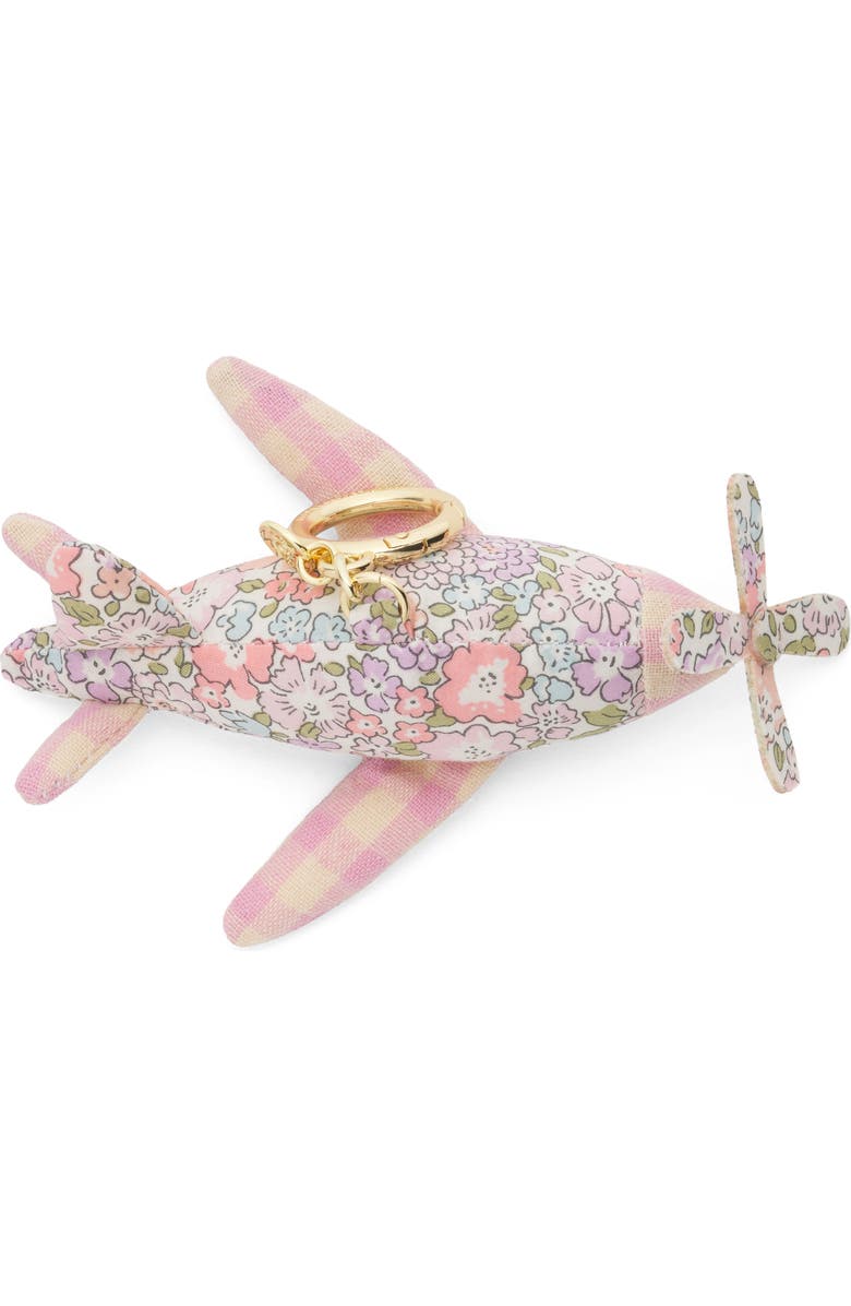 Stoney Clover Lane x Liberty Puffy Airplane Bag Charm, Alternate, color, Pink Multi