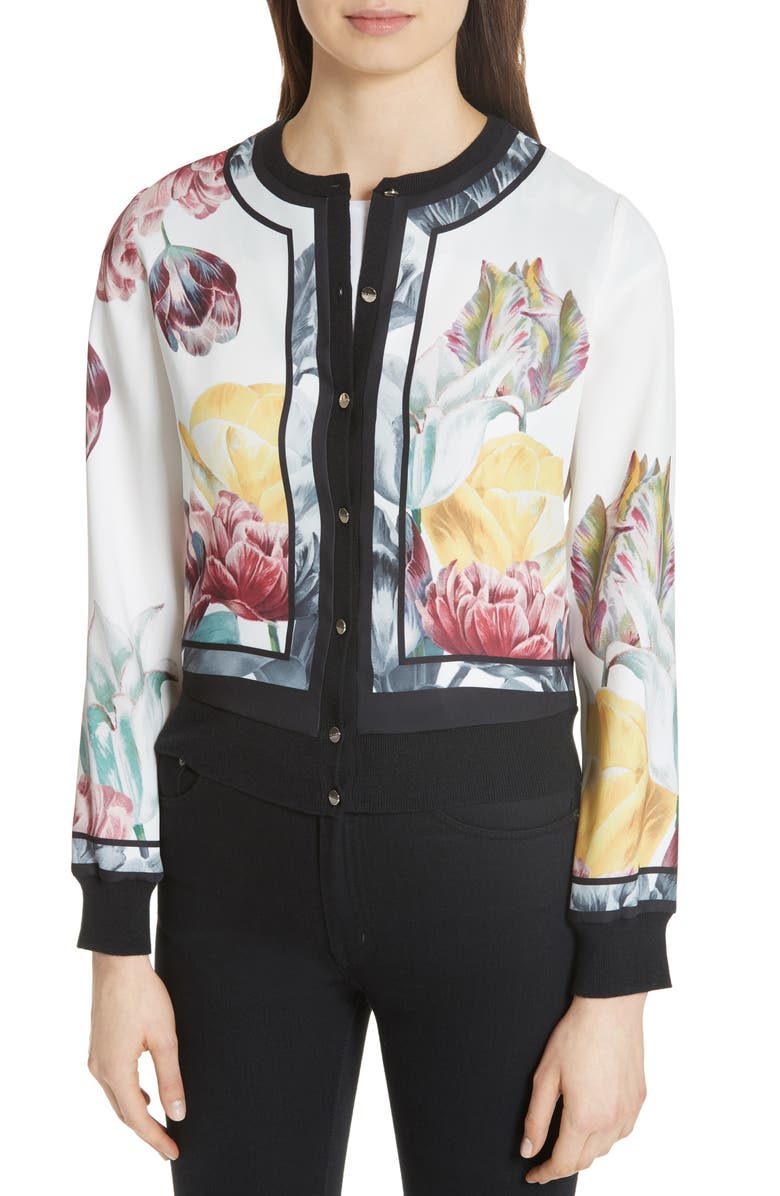 Ted Baker London Olyviaa Tranquility Woven Jacket, Alternate, color,