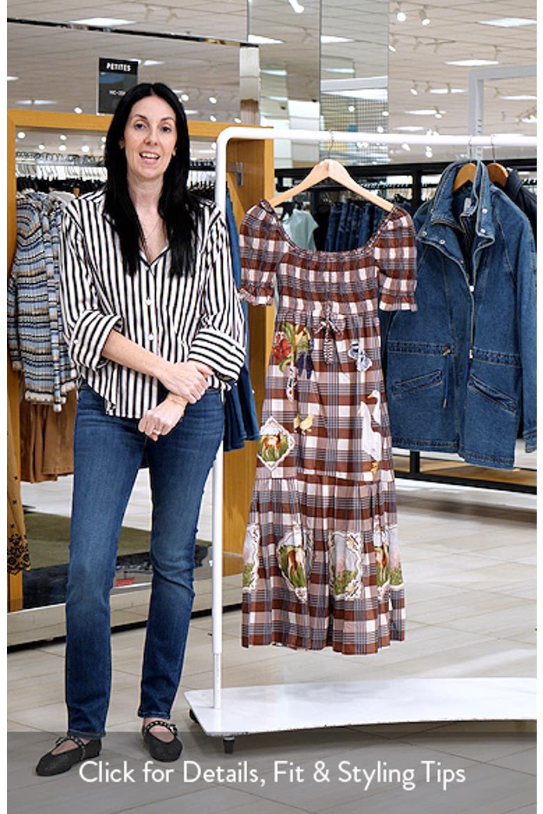 Country Table Tartan Plaid Midi Dress video