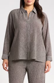 Eileen Fisher Classic Collar Easy Shirt