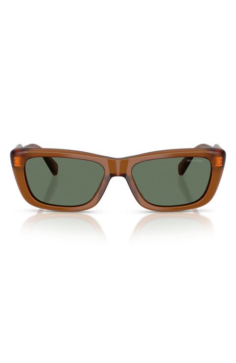 56mm Rectangular Sunglasses