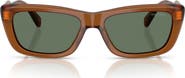 Miu Miu 56mm Rectangular Sunglasses