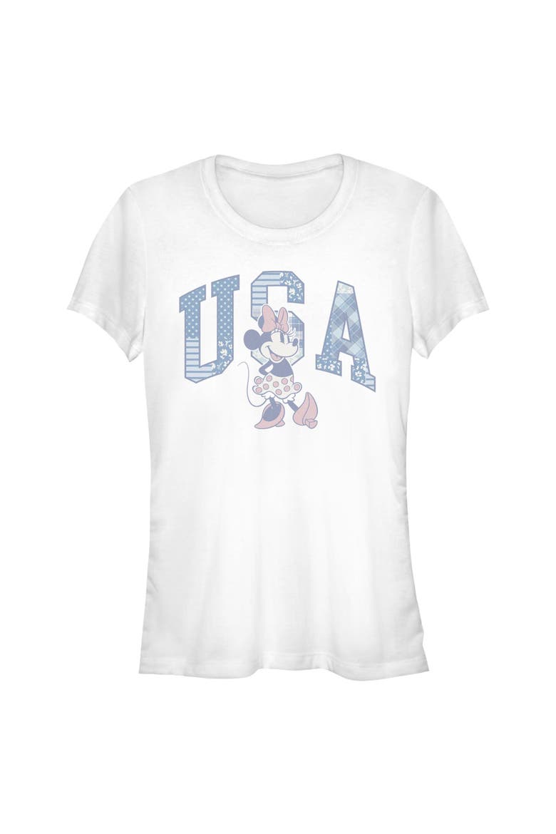 Junior's American Sweetheart Pose Short Sleeve Graphic T-Shirt, Main, color, White