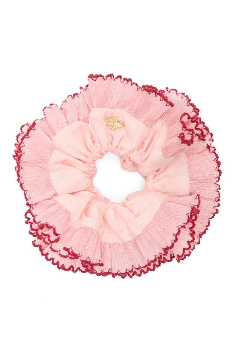 Lilo Floral Scrunchie, Main, color, PINK/ RED