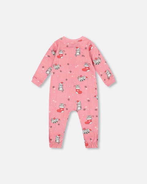 One-Piece Organic Cotton Pajama Cat (Baby)