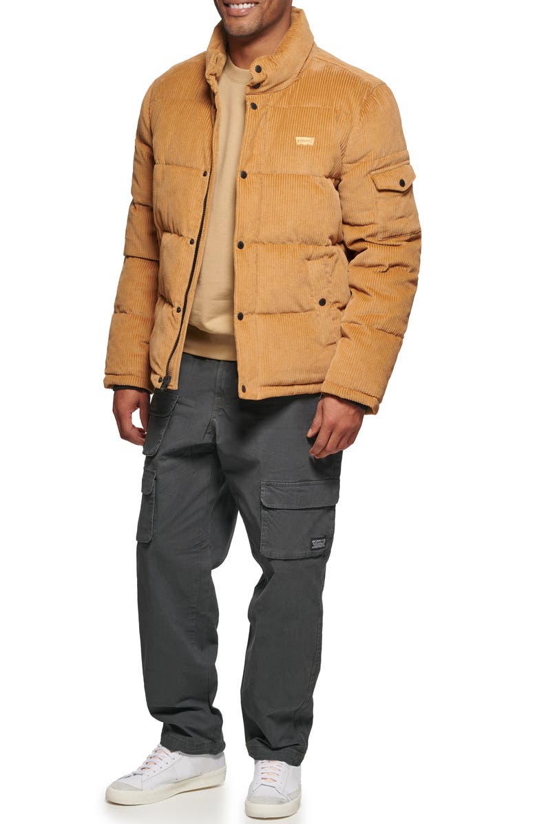 Levi's<sup>®</sup> Corduroy Bubble Puffer Quilted Jacket, Alternate, color,