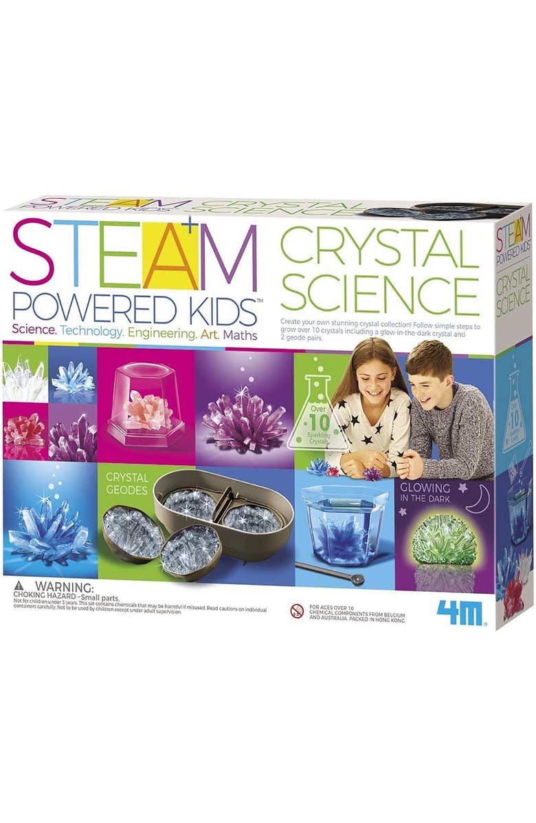 4M Deluxe Crystal Growing Combo Steam Science STEM Kit, Main, color, Multicolored
