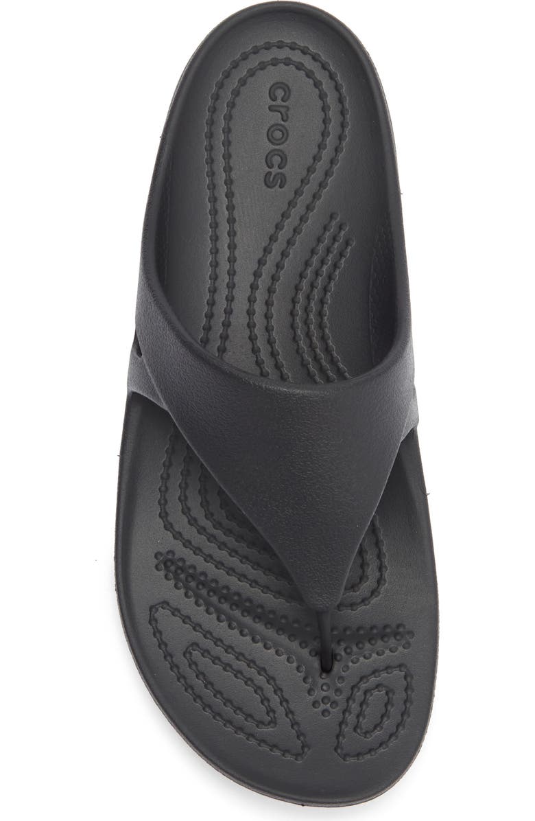 CROCS Kadee Wedge Flip Flop, Alternate, color, Black