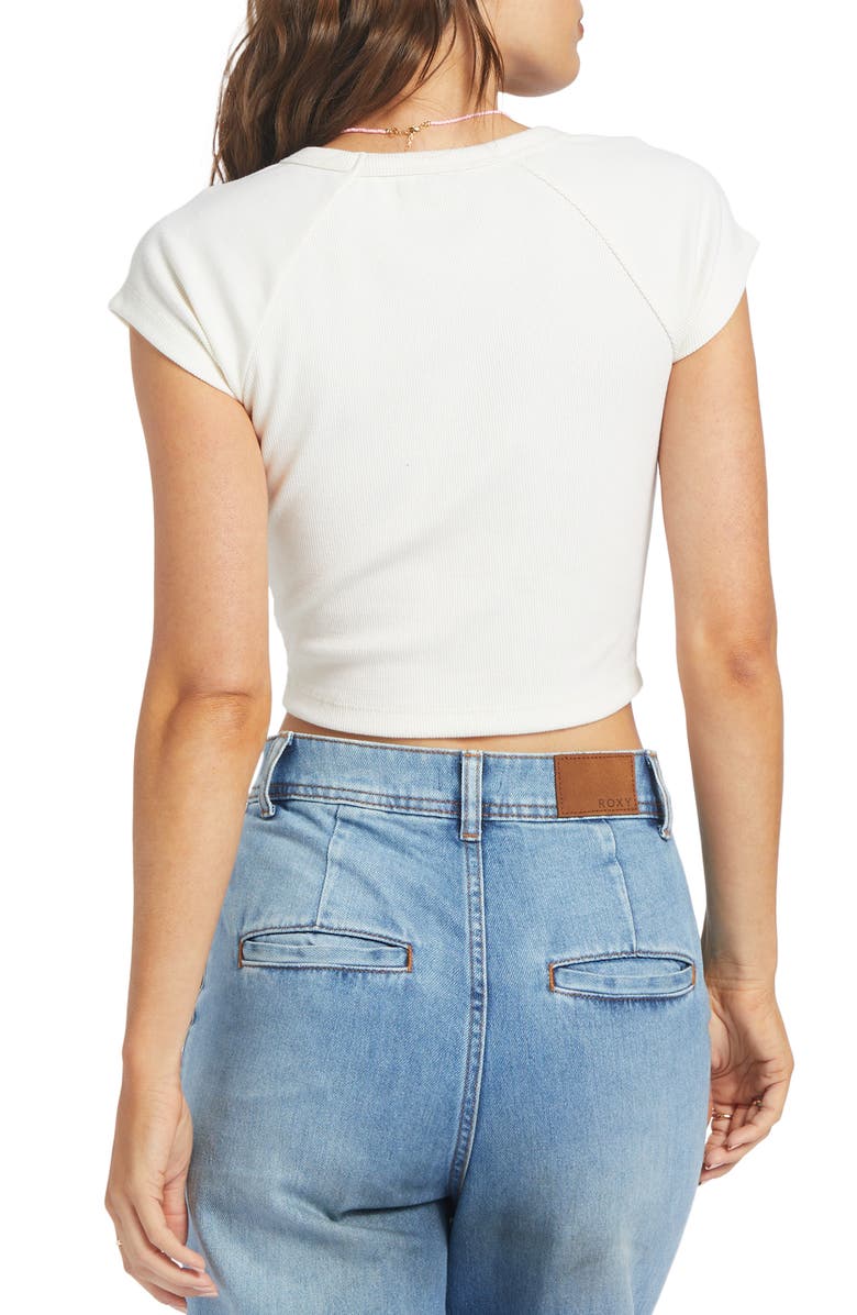 Roxy Paradise Bound Crop Graphic T-Shirt, Alternate, color,