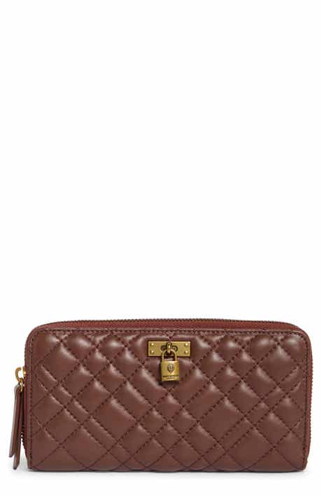 Brixton Quilted Leather Zip Around Continental Wallet