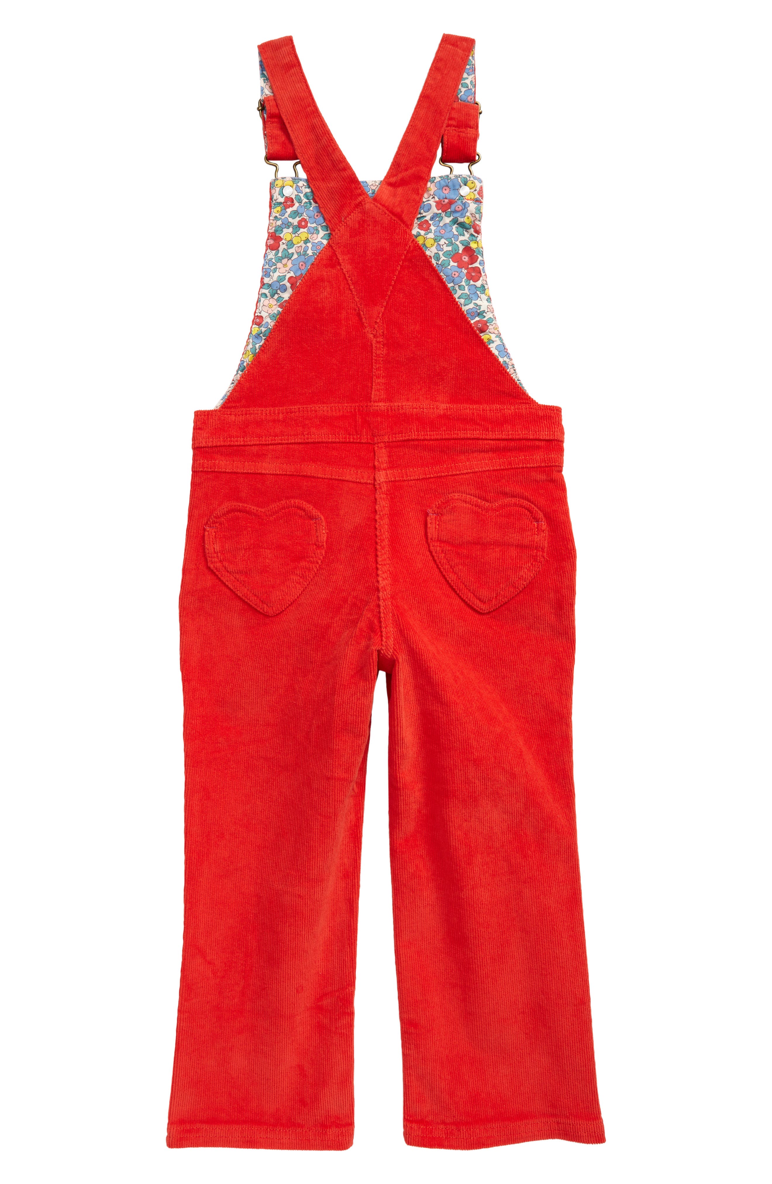 Mini Boden Kids' Heart Appliqué Corduroy Overalls | Nordstrom