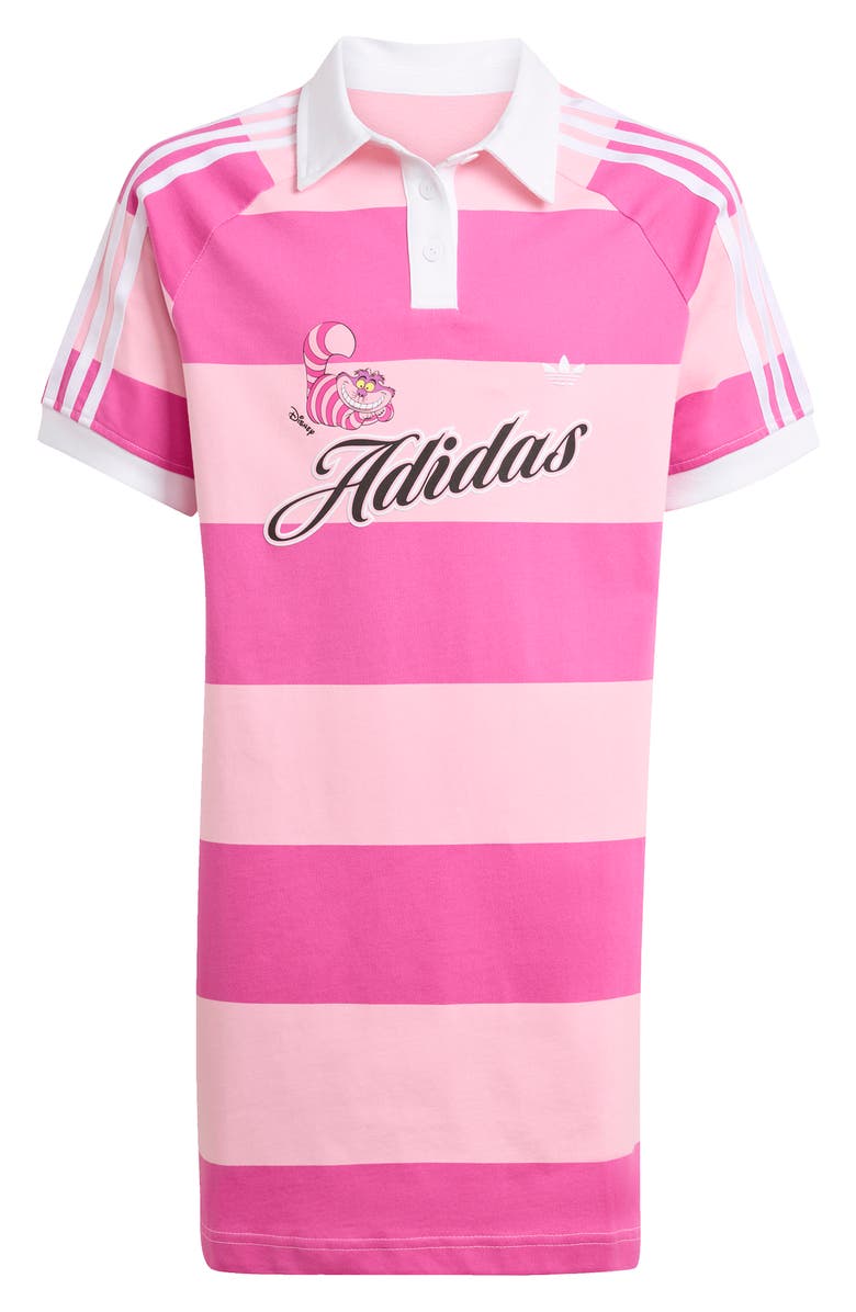 adidas x Disney Alice in Wonderland Kids' Polo Dress, Main, color, Light Pink/ Fuchsia