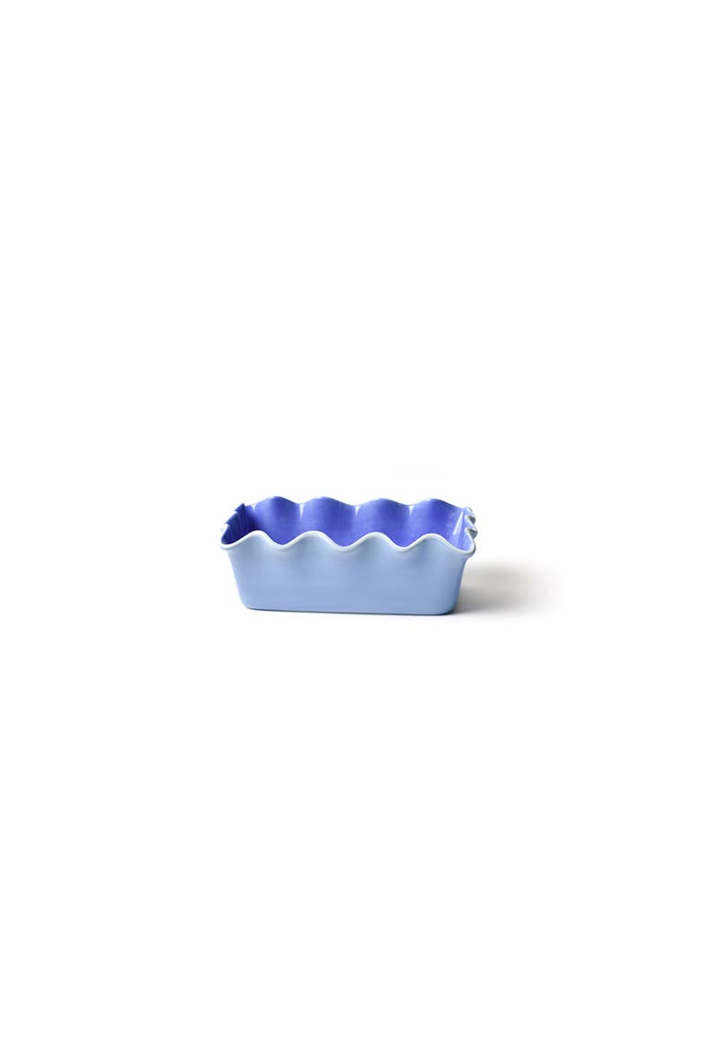 Iris Blue Ruffle Loaf Pan, Main, color, Blue